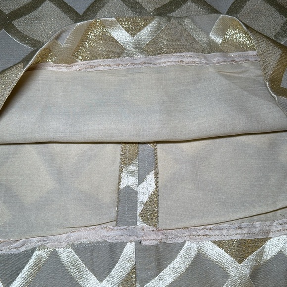 Vintage B Altman & Co. Gold Sleeveless Sheath Dress Vintage Size 14 - Picture 10 of 12